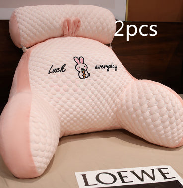 Sofa Fluffy Cushion Triangle Reading Backrest Pillow Comfort