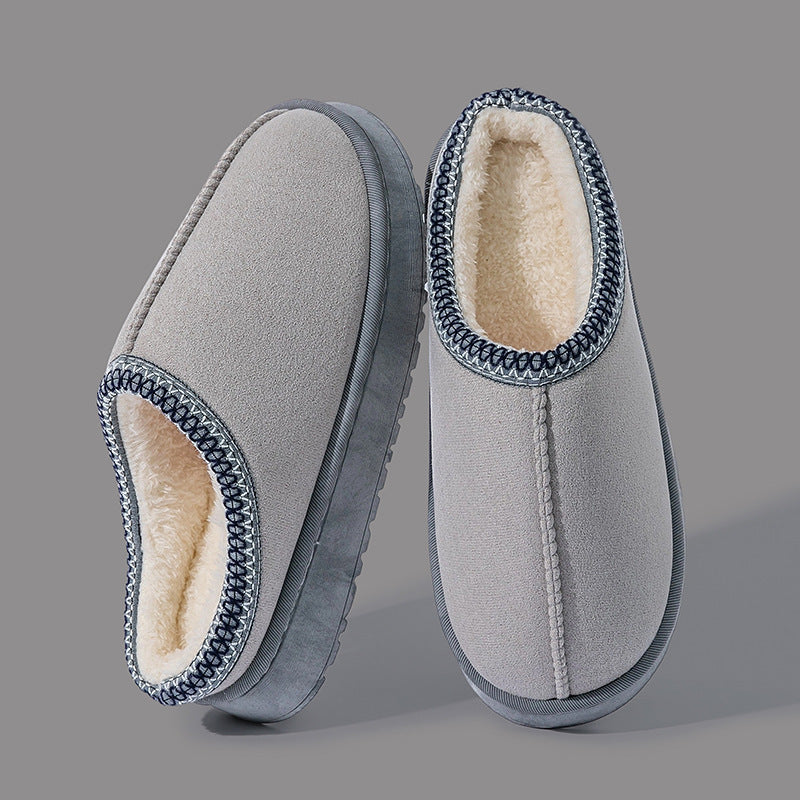 Women's Cotton Lace-Up Slippers Comfortable Daily Home Wear