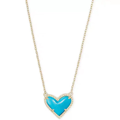 Buy Girls & Women Cubic Zirconia Heart Necklace Chic & Sparkling