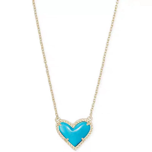 Buy Girls & Women Cubic Zirconia Heart Necklace Chic & Sparkling