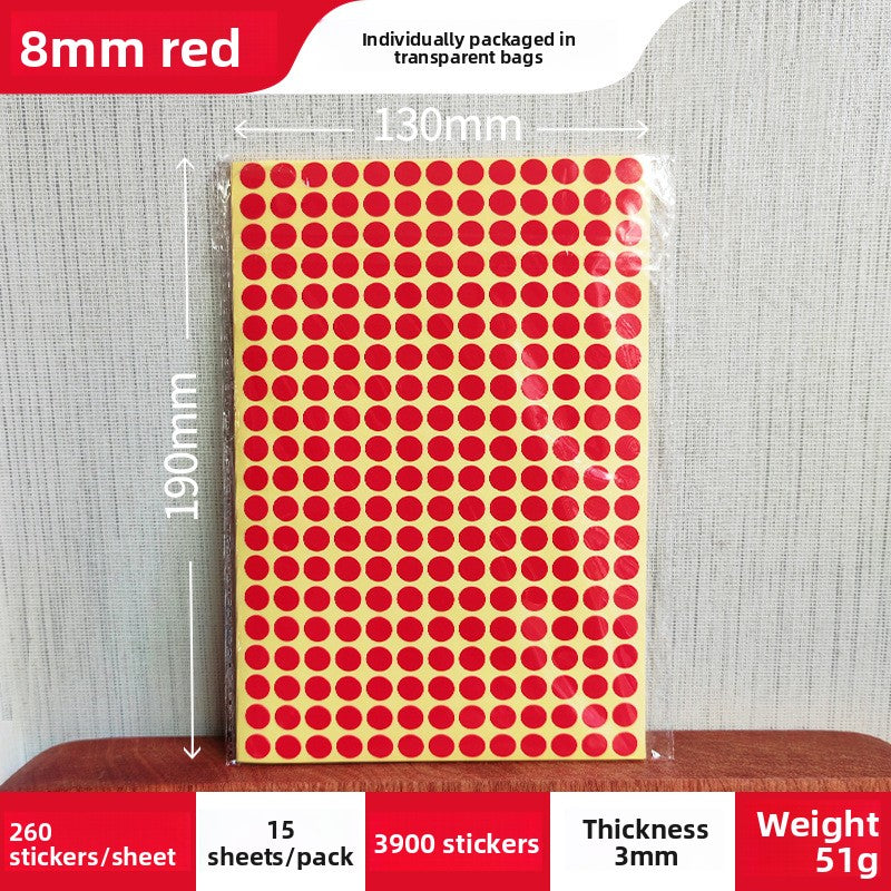 Adhesive dot stickers