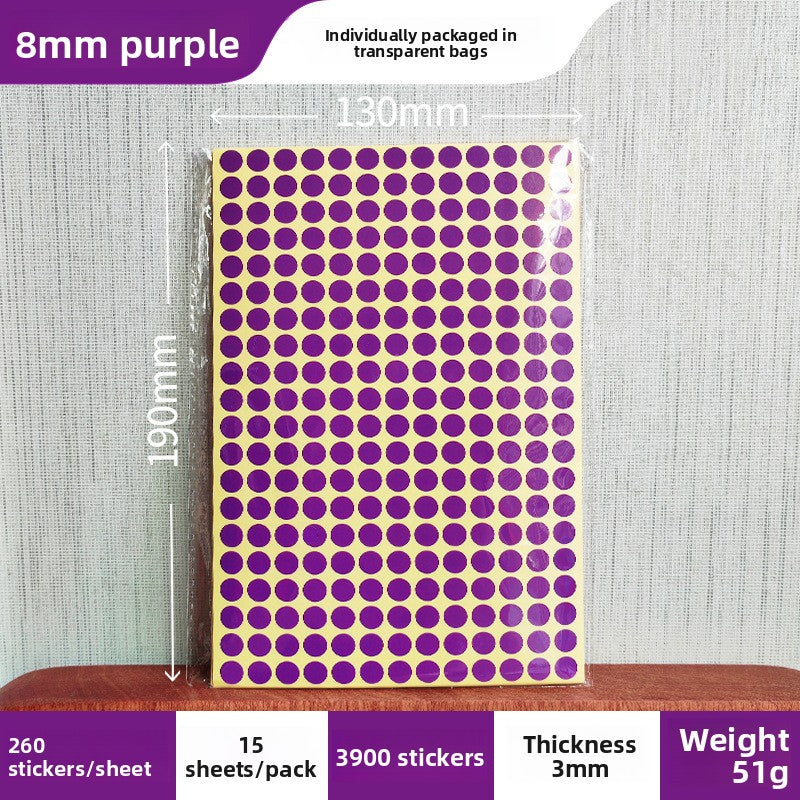 Adhesive dot stickers