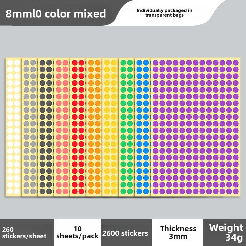 Adhesive dot stickers