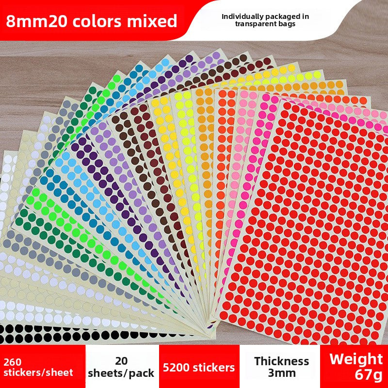 Adhesive dot stickers