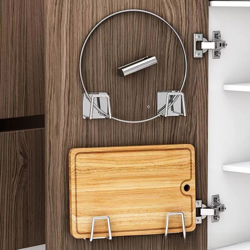Adhesive Kitchen Cabinet Hooks Storage Rack