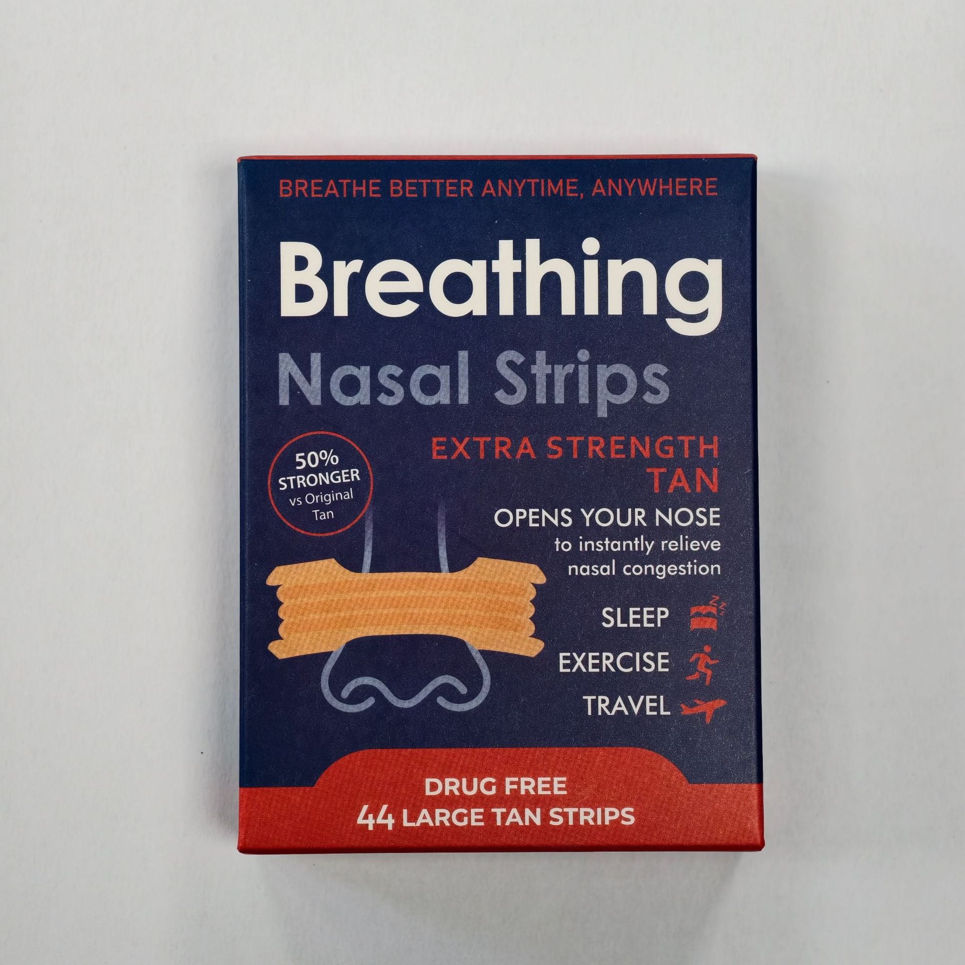 Adhesive Nasal Breathing Strips for Snoring Relief
