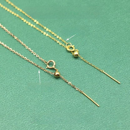 Adjustable 18K Gold Chain Bracelet