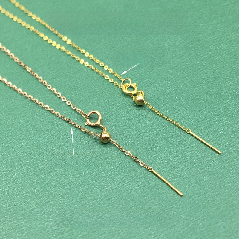 Adjustable 18K Gold Chain Bracelet