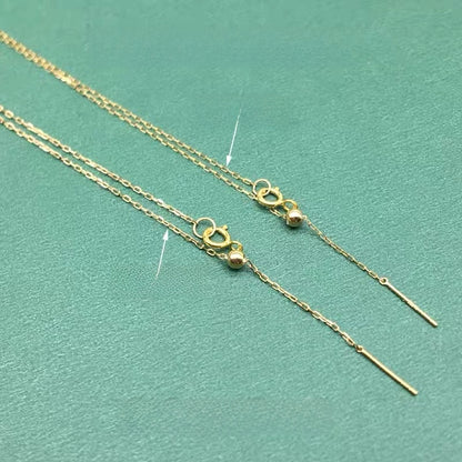 Adjustable 18K Gold Chain Bracelet
