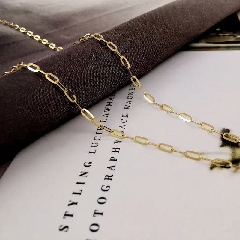 Adjustable 18K Gold Chain Bracelet