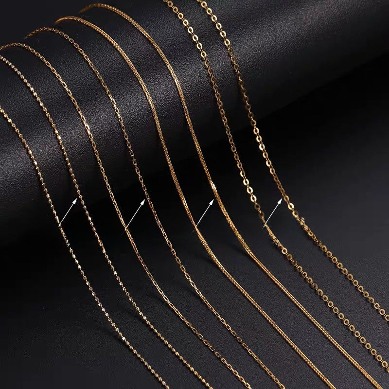 Adjustable 18K Gold Chain Bracelet