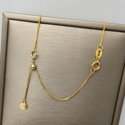 Adjustable 18K Gold Extension Chain