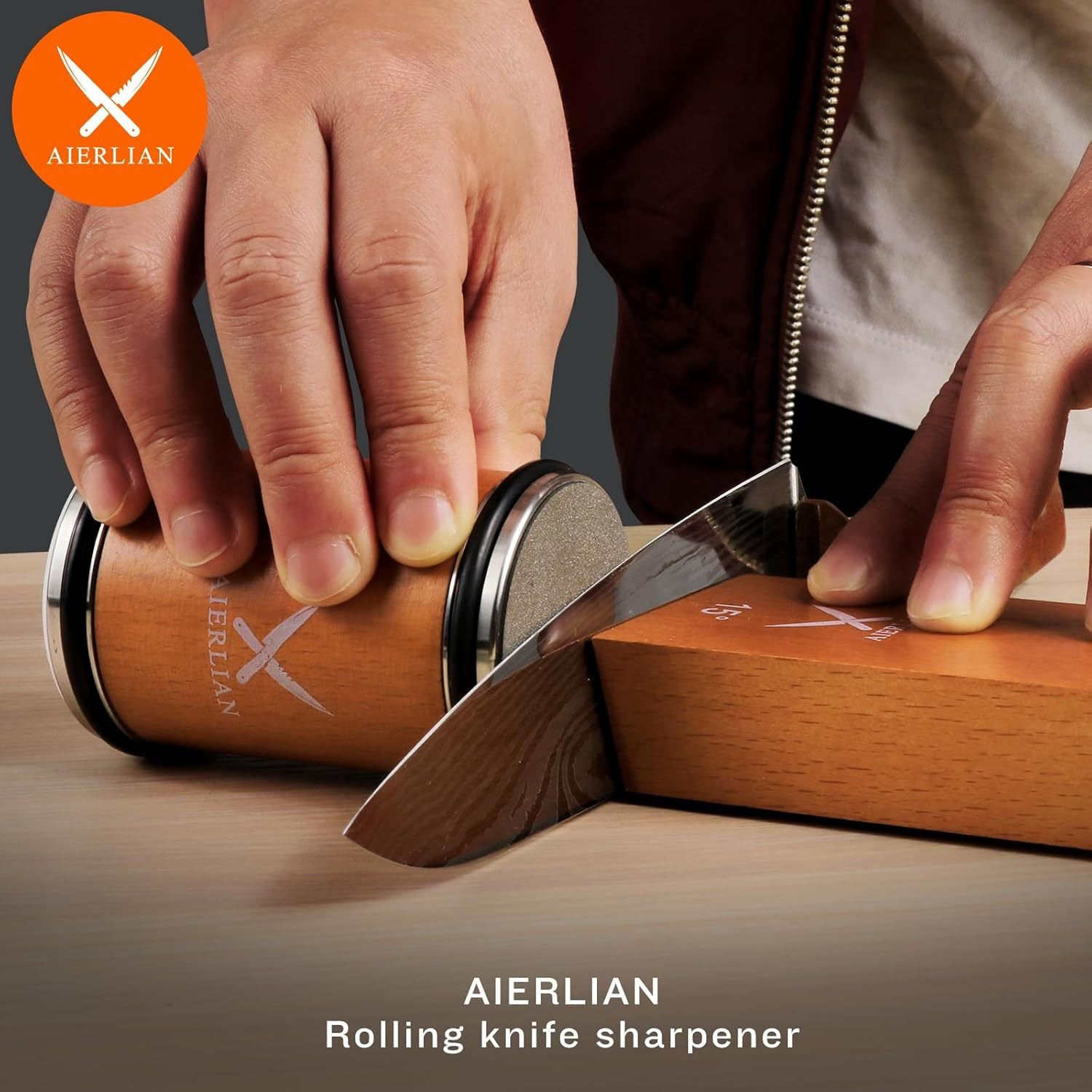Adjustable Angle Cylindrical Knife Sharpener