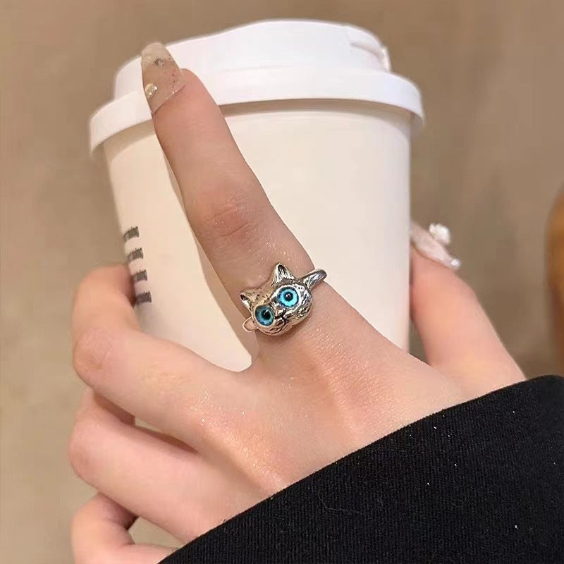 Adjustable Animal Design Open Finger Ring