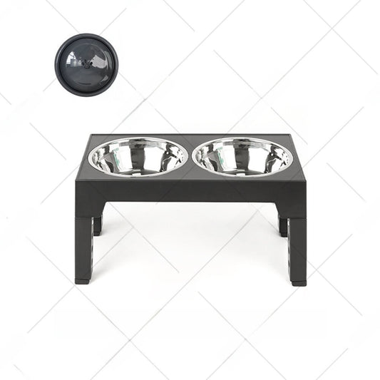 Adjustable Anti-Spill Pet Dog Bowl Stainless Steel Elevated Feeder