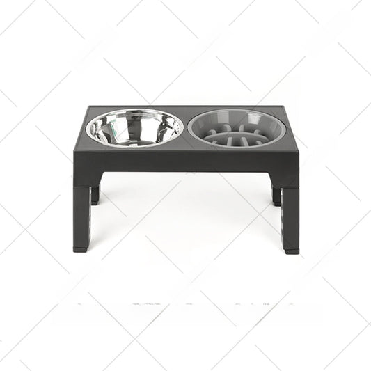 Adjustable Anti-Spill Pet Dog Bowl Stainless Steel Elevated Feeder