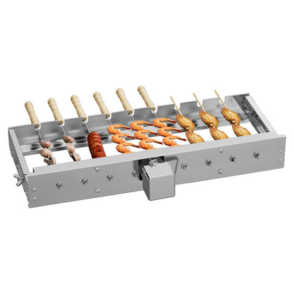Adjustable Automatic Rotating Grill Skewer Rack