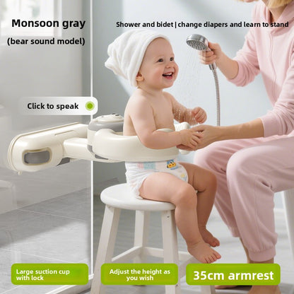Adjustable Baby Bath Support Stand with Anti-Slip Design