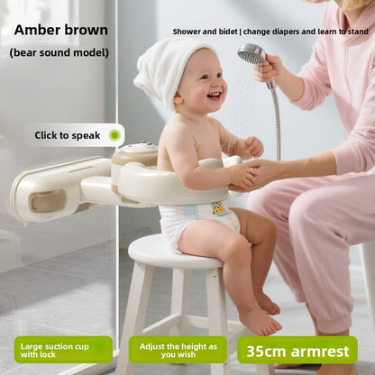 Adjustable Baby Bath Support Stand with Anti-Slip Design
