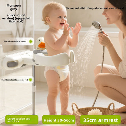 Adjustable Baby Bath Support Stand with Anti-Slip Design