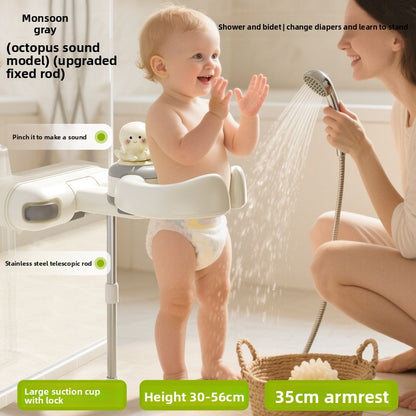 Adjustable Baby Bath Support Stand with Anti-Slip Design