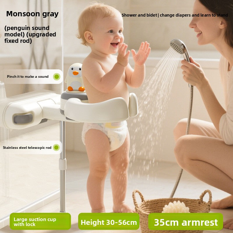 Adjustable Baby Bath Support Stand with Anti-Slip Design