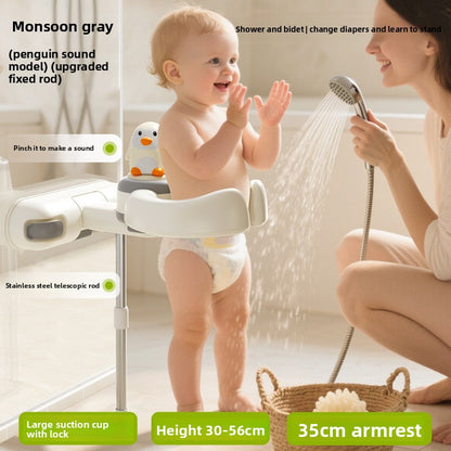Adjustable Baby Bath Support Stand with Anti-Slip Design