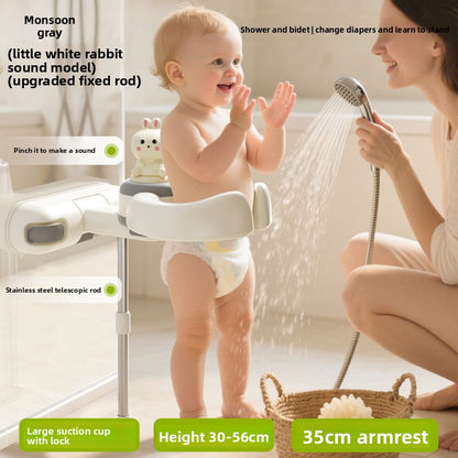 Adjustable Baby Bath Support Stand with Anti-Slip Design