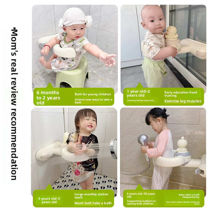Adjustable Baby Bath Support Stand with Anti-Slip Design