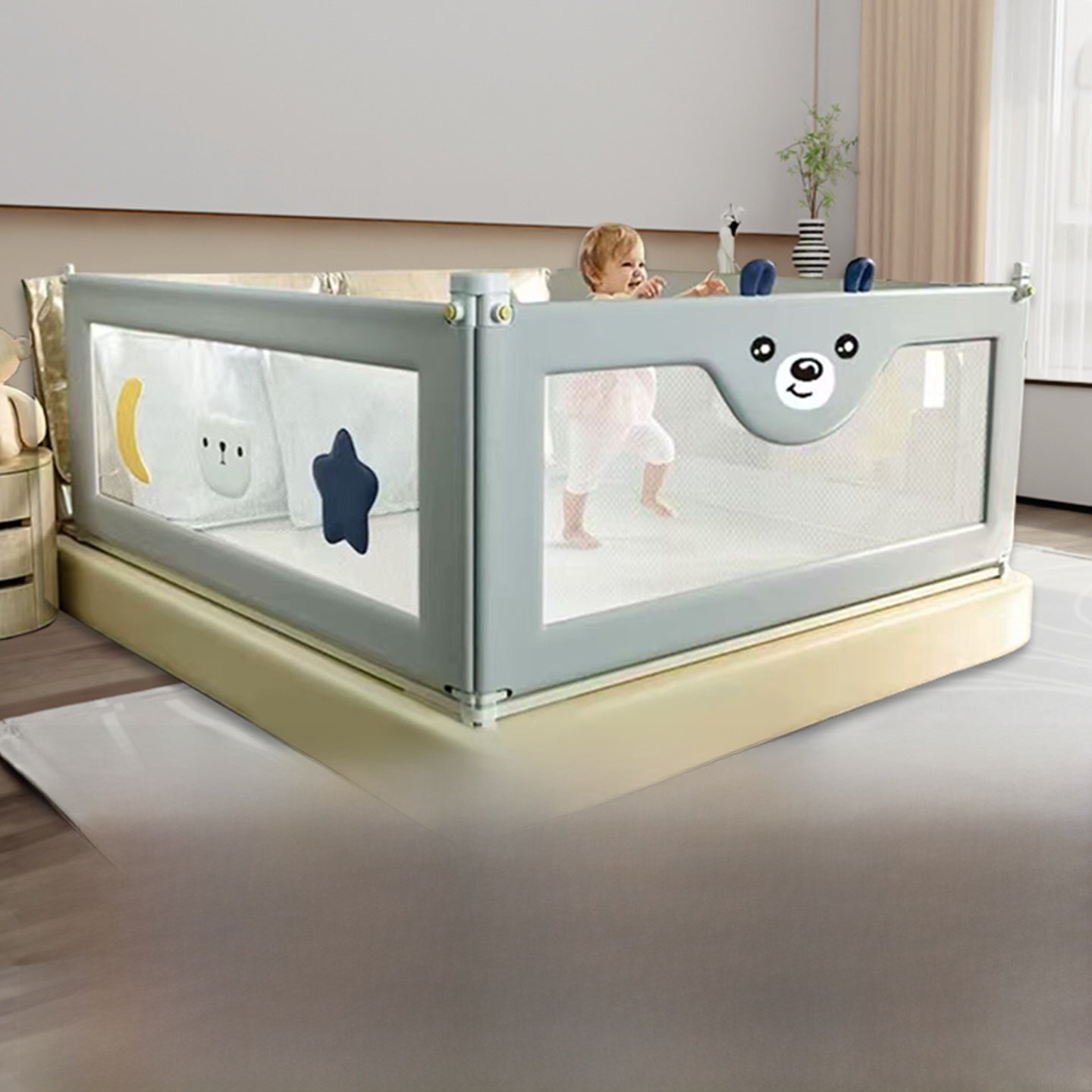 Adjustable Baby Bed Rail Safety Barrier