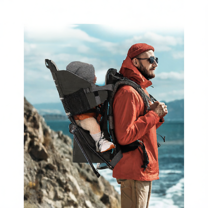 Adjustable Baby Hiking Backpack with Foldable Frame