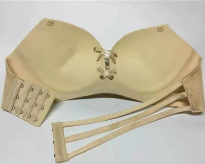Adjustable Backless Strap Traceless Push-up Bra