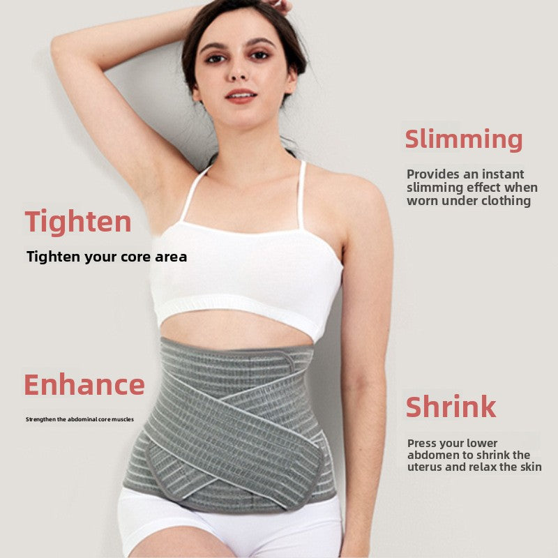 Adjustable bamboo charcoal fiber postpartum waist belt