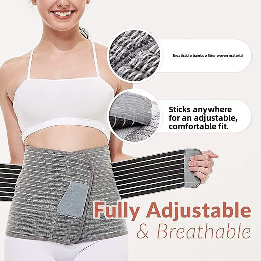Adjustable bamboo charcoal fiber postpartum waist belt