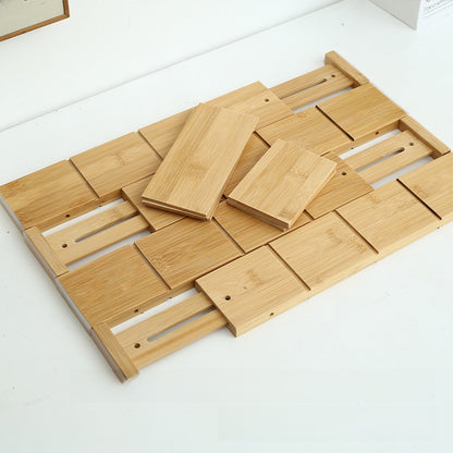 Adjustable Bamboo Drawer Organizer Dividers