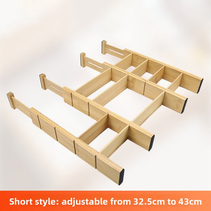 Adjustable Bamboo Drawer Organizer Dividers