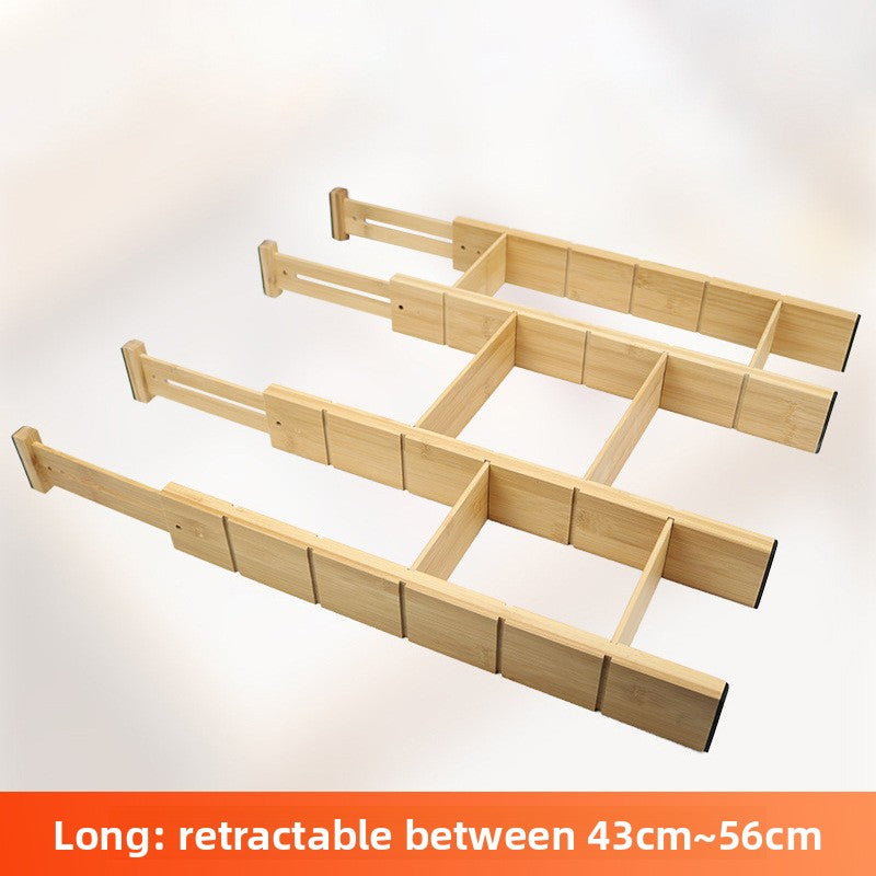 Adjustable Bamboo Drawer Organizer Dividers