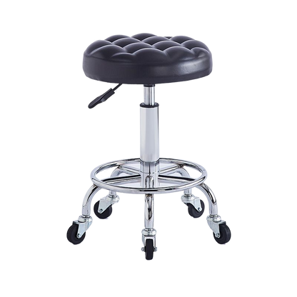 Adjustable Bar Stool with Small Sliding Stool