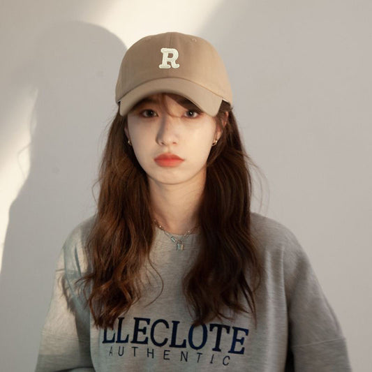 Adjustable Baseball Cap with Letter Embroidery