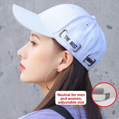 Adjustable Baseball Cap with Letter Embroidery