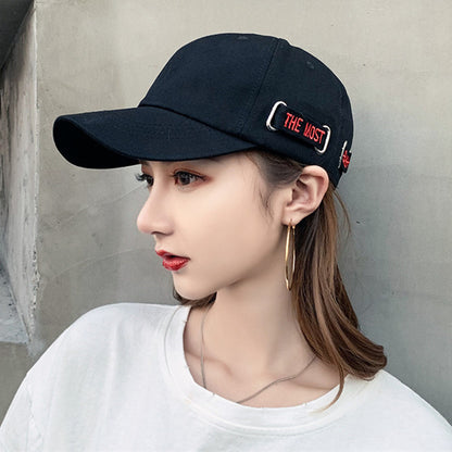 Adjustable Baseball Cap with Letter Embroidery