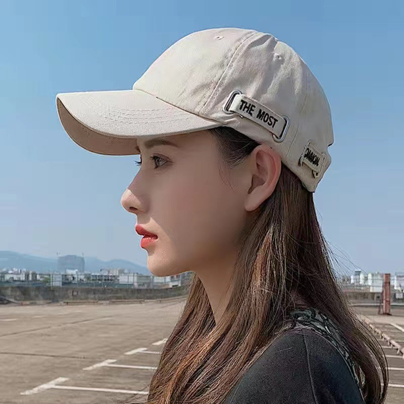 Adjustable Baseball Cap with Letter Embroidery