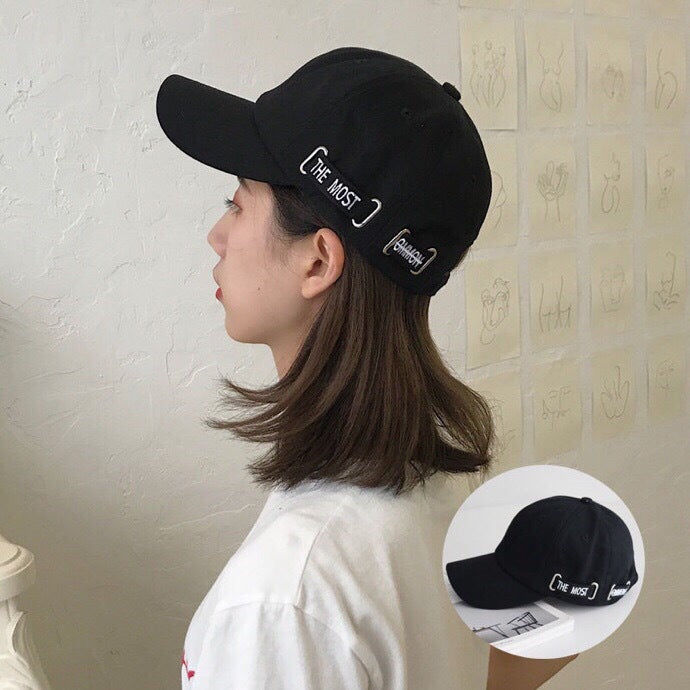 Adjustable Baseball Cap with Letter Embroidery