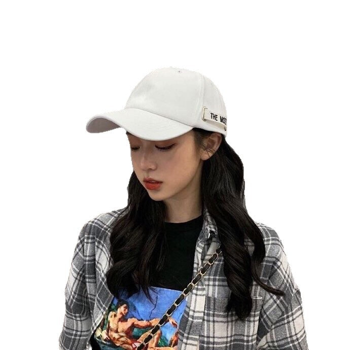 Adjustable Baseball Cap with Letter Embroidery