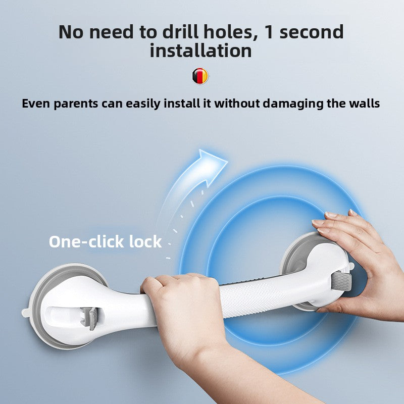 Adjustable Bathroom Safety Handrail with Suction Cups