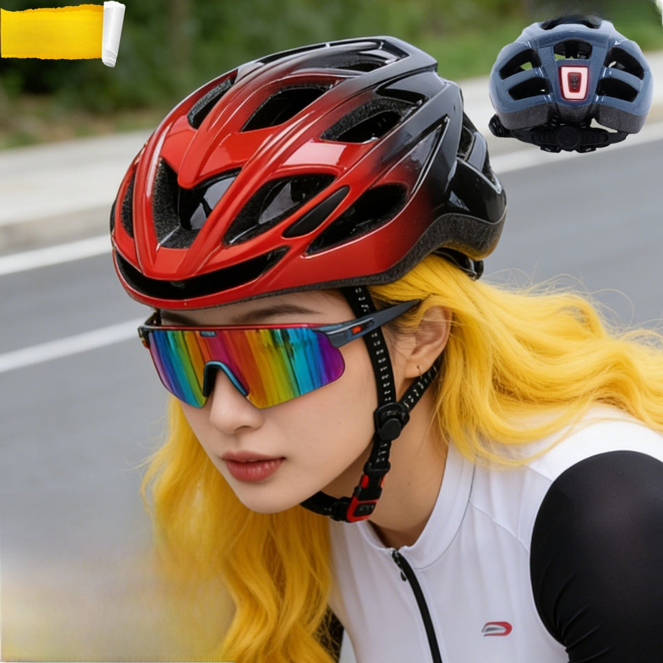 Adjustable Bicycle Helmet with Optional Taillight