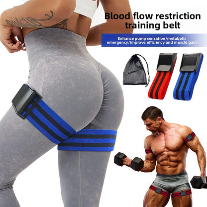 Adjustable Blood Flow Restriction Fitness Bands for Muscle Training