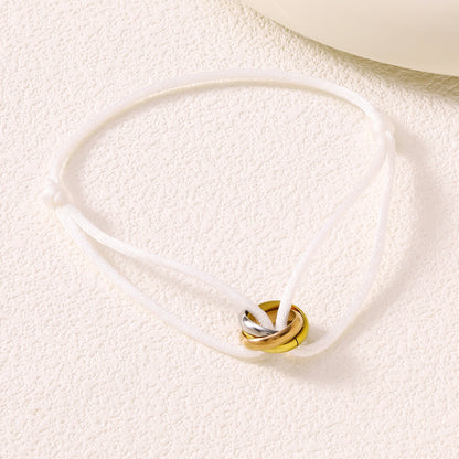Adjustable braided rope