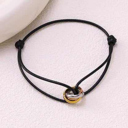 Adjustable braided rope