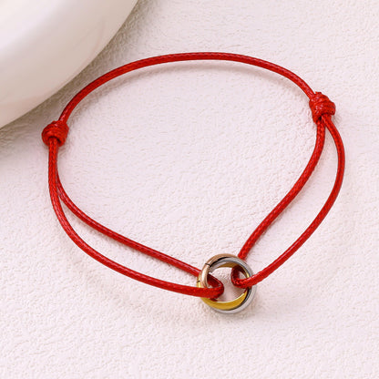 Adjustable braided rope